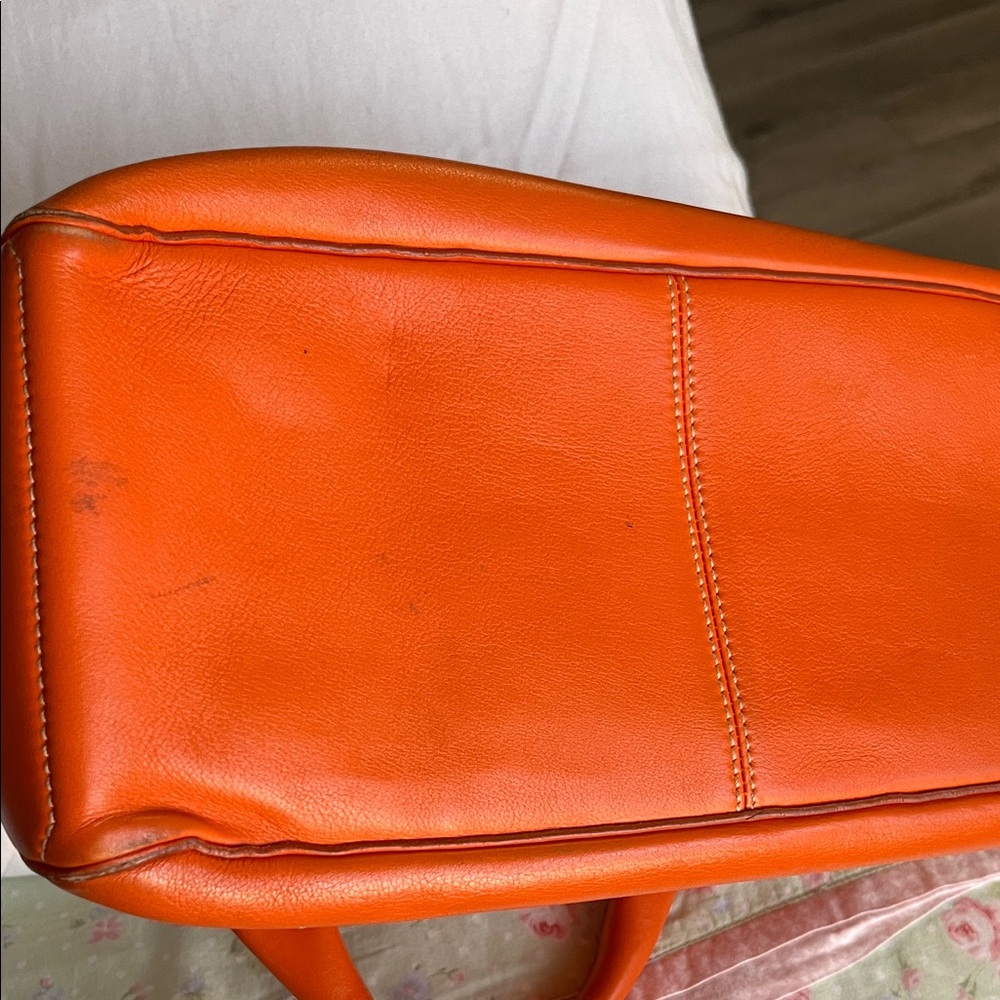 Celine Bougie Bright Orange Satchel Bag - Picture 8 of 13
